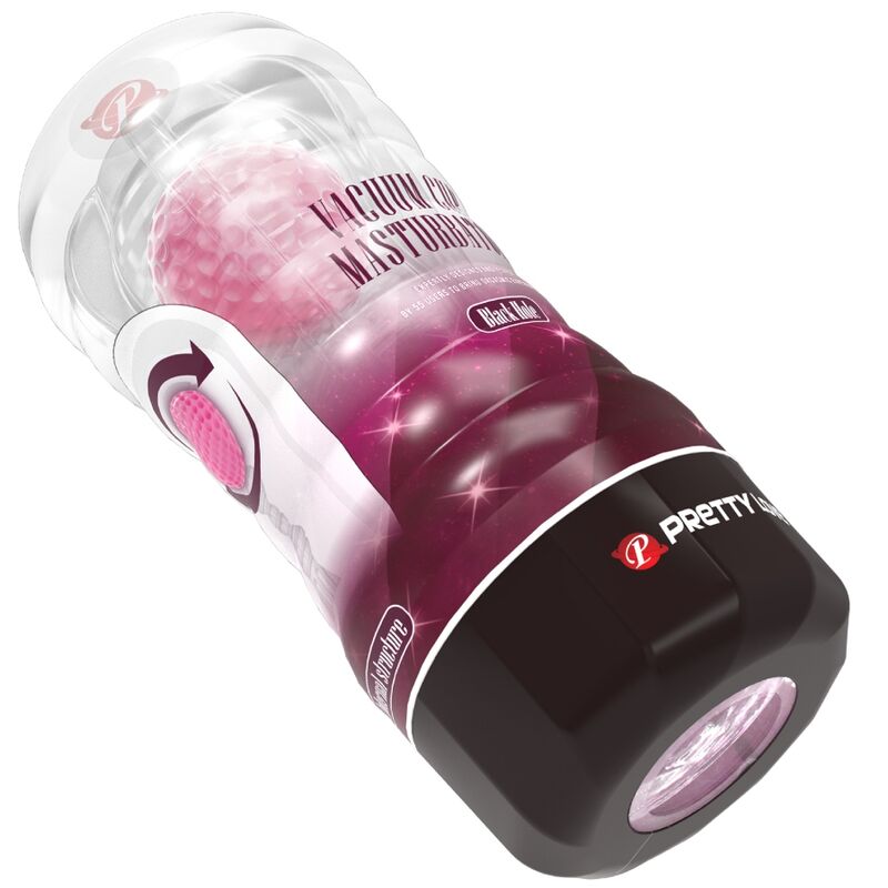 PRETTY LOVE - TUBO MASTURBATORE VACUUM CUP BLACK HOLE A SFERA ROTANTE