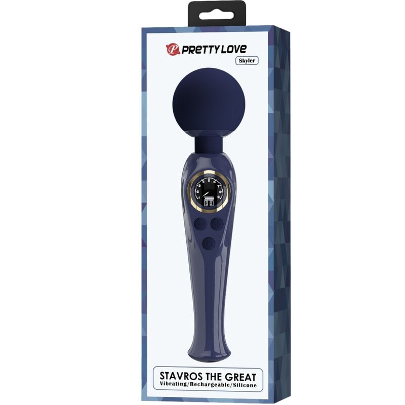 PRETTY LOVE - SKYLER VIBRATORE WAND BLU