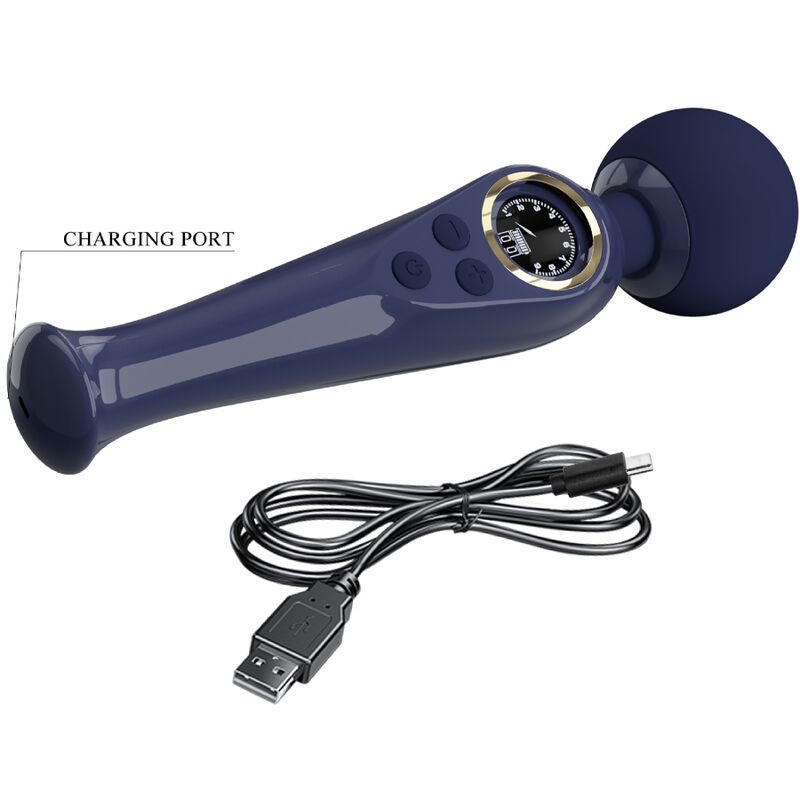 PRETTY LOVE - SKYLER VIBRATORE WAND BLU