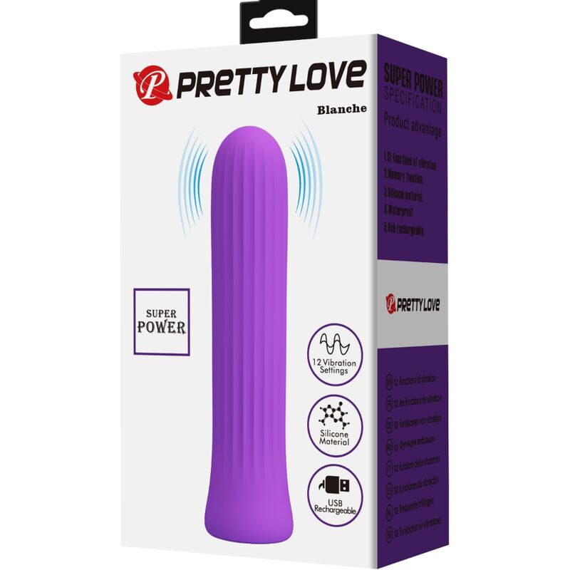 PRETTY LOVE -  BLANCHE VIBRATORE STIMOLATORE LILLA