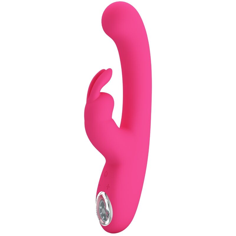 PRETTY LOVE - VIBRATORE LAMAR STIMOLATORE PUNTO G CON RABBIT ROSA