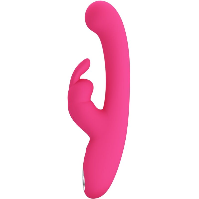 PRETTY LOVE - VIBRATORE LAMAR STIMOLATORE PUNTO G CON RABBIT ROSA