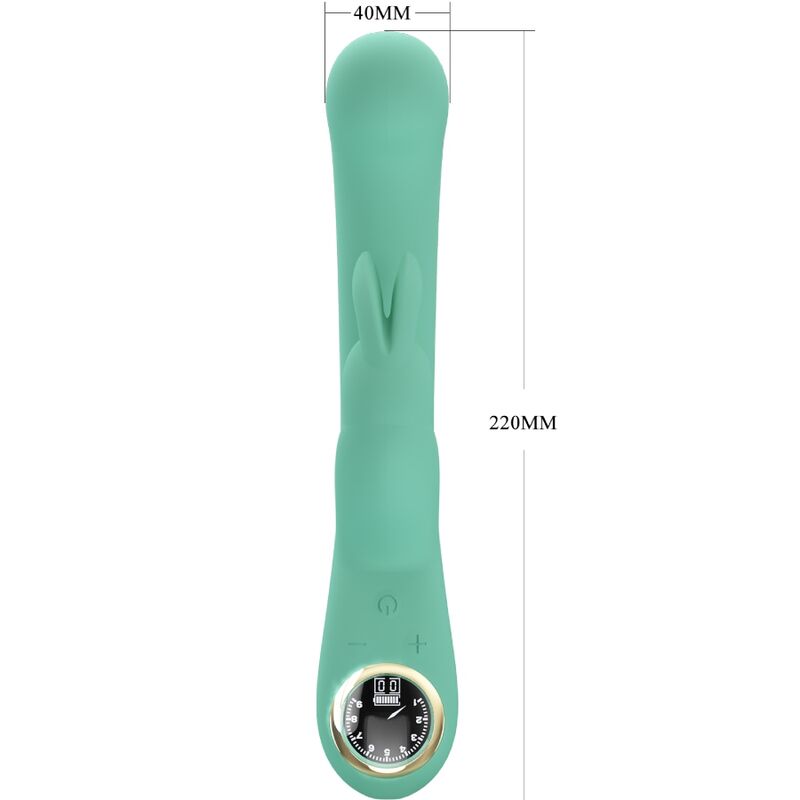 PRETTY LOVE - VIBRATORE LAMAR STIMOLATORE PUNTO G CON RABBIT VERDE