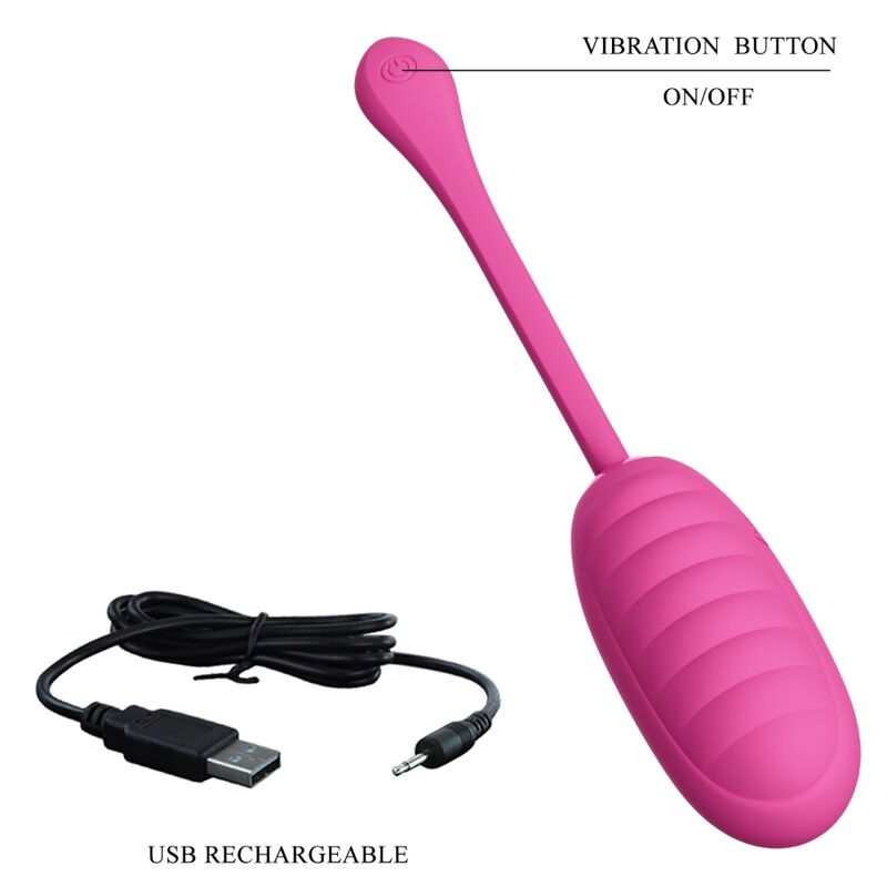 PRETTY LOVE - OVETTO CATALINA VIBRANTE RICARICABILE APP LONG DISTANCE ROSA