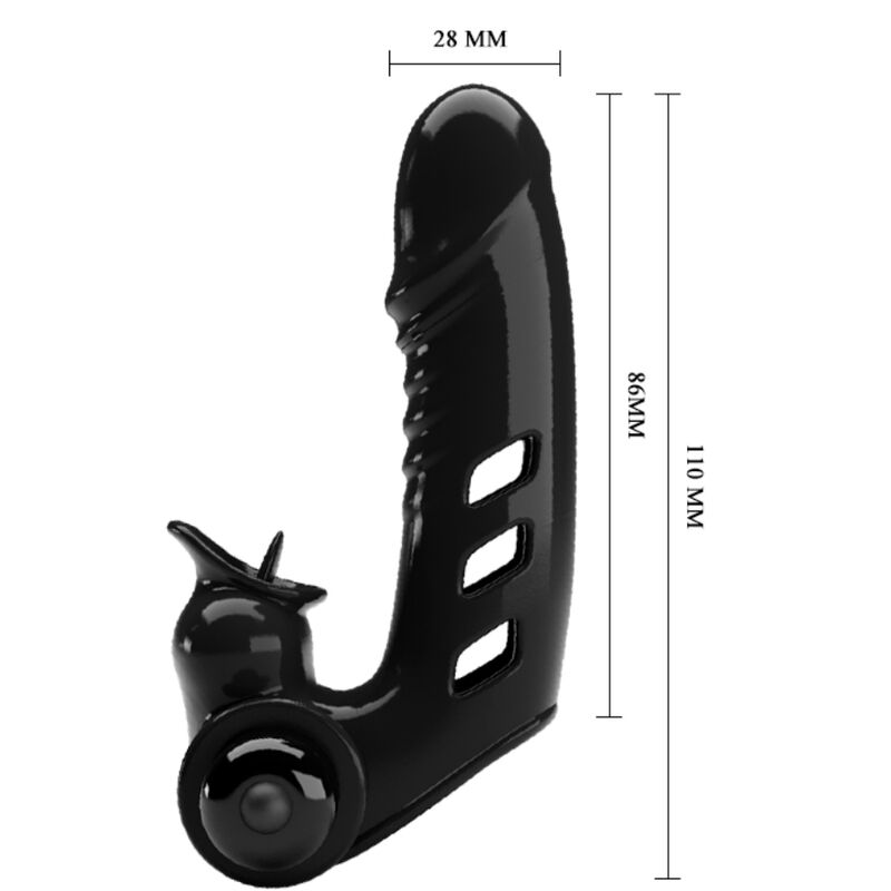 PRETTY LOVE - DITALE STIMOLATORE CORBIN VIBRANTE NERO