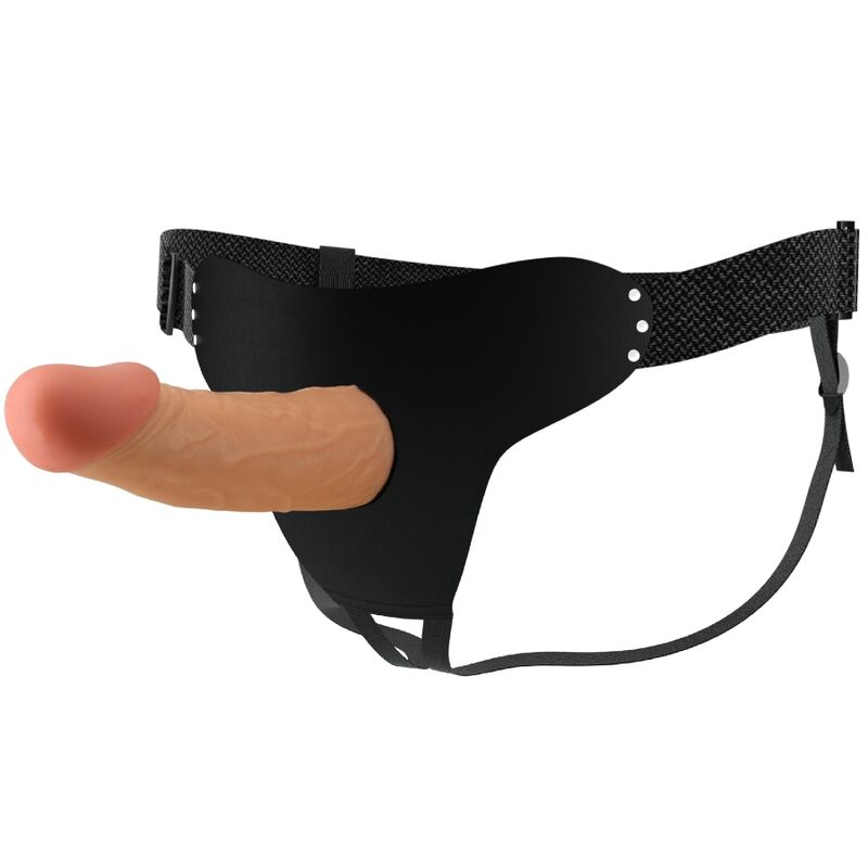 PRETTY LOVE - HARNESS REGOLABILE STARK CON DILDO VIBRANTE CAVO