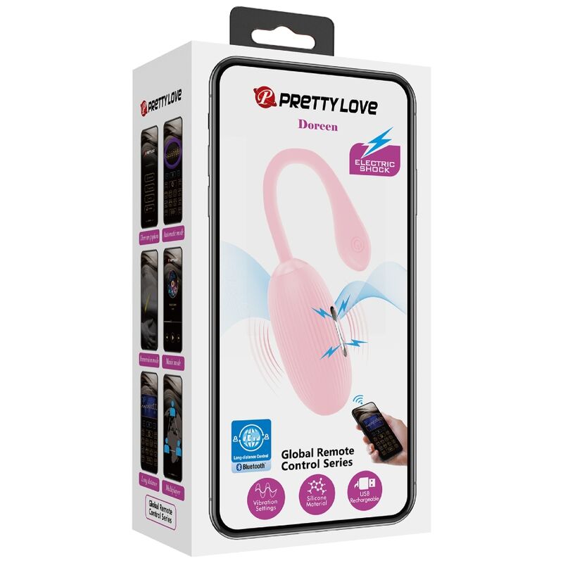 PRETTY LOVE - OVETTO DOREEN LUXURY VIBRANTE RICARICABILE CON APP LONG DISTANCE ROSA
