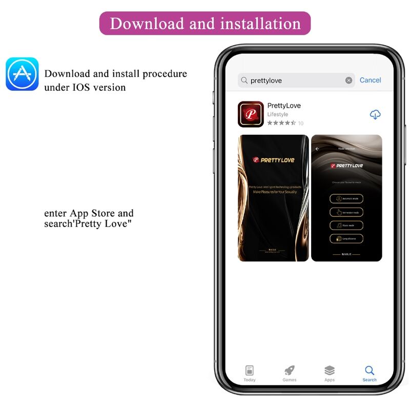 PRETTY LOVE - OVETTO DOREEN LUXURY VIBRANTE RICARICABILE CON APP LONG DISTANCE ROSA