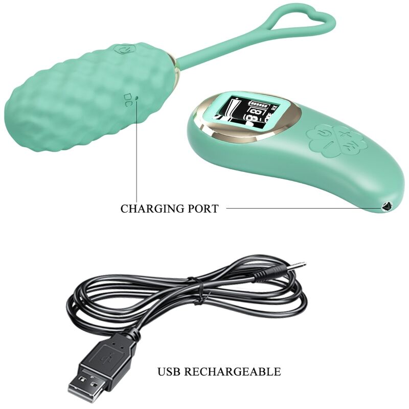 PRETTY LOVE - OVETTO VIVIAN VIBRANTE CON TELECOMANDO VERDE