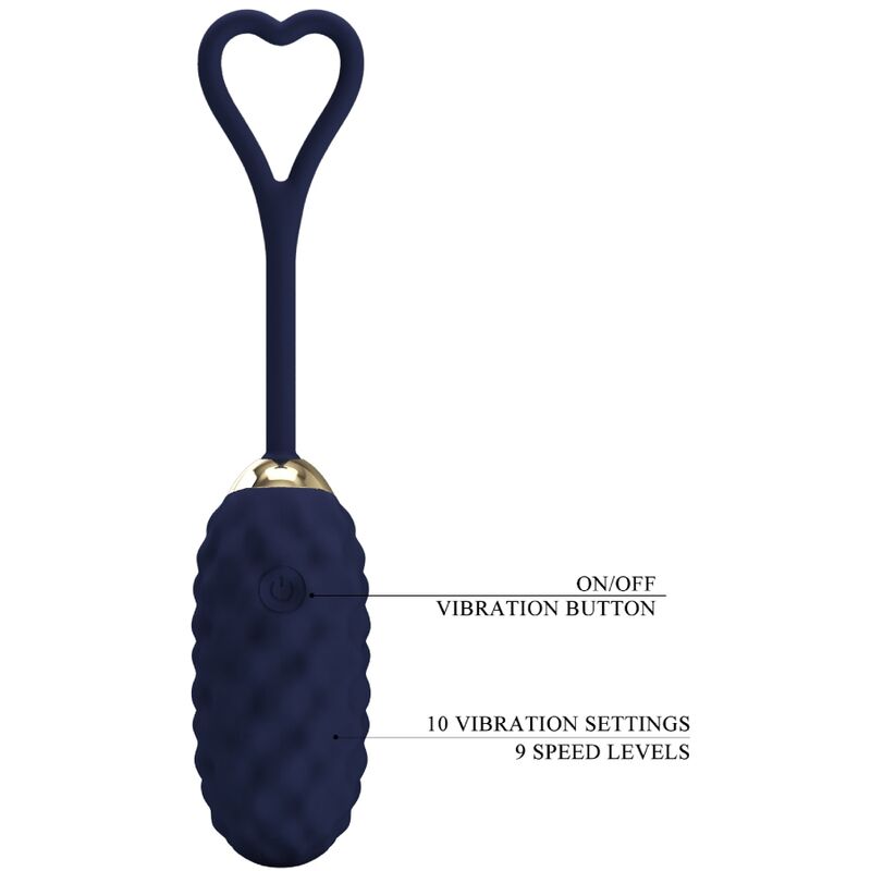 PRETTY LOVE - OVETTO VIVIAN VIBRANTE CON TELECOMANDO BLU