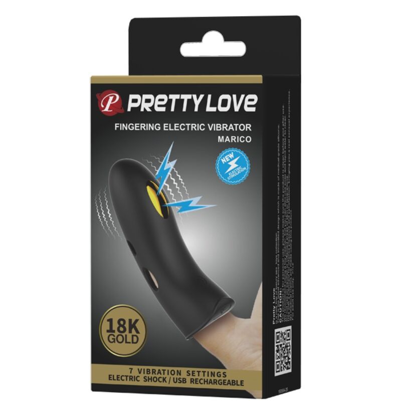 PRETTY LOVE - DITALE ELETTROSTIMOLATORE MARICO NERO