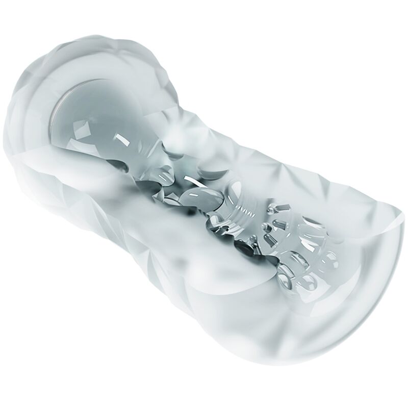 PRETTY LOVE - MASTURBATORE MASCHILE CON SPIRALE INTERNA E SFERA ROTANTE AZZURRO