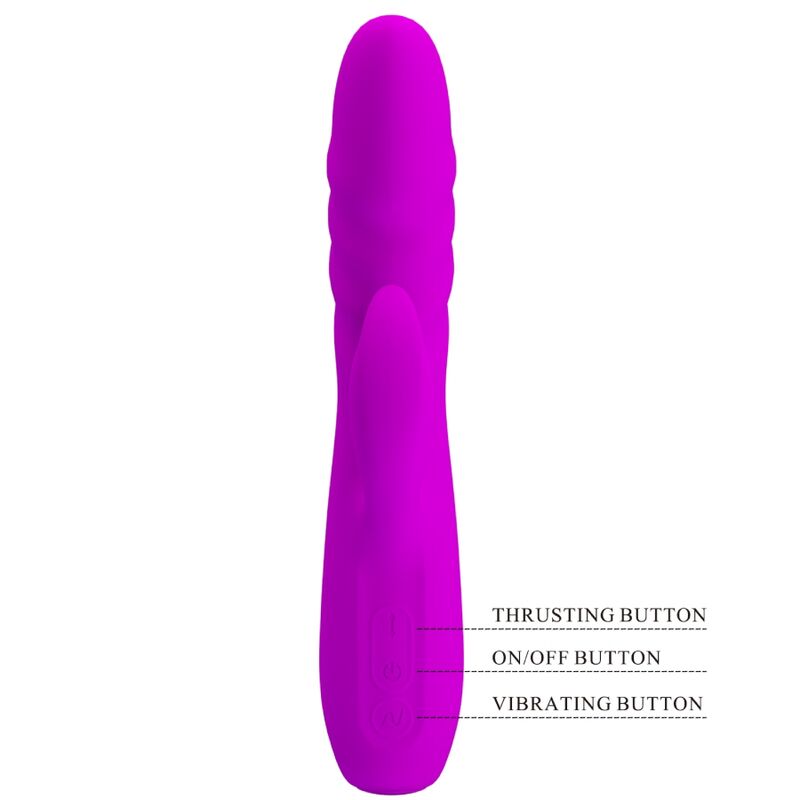PRETTY LOVE - VIBRATORE MELANIE CON RABBIT RICARICABILE VIOLA