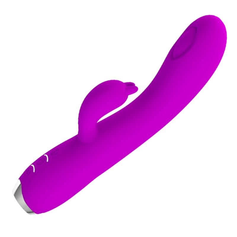 PRETTY LOVE - VIBRATORE REGINA CON SUCCHIATORE A ONDE PULSATE  RICARICABILE VIOLA