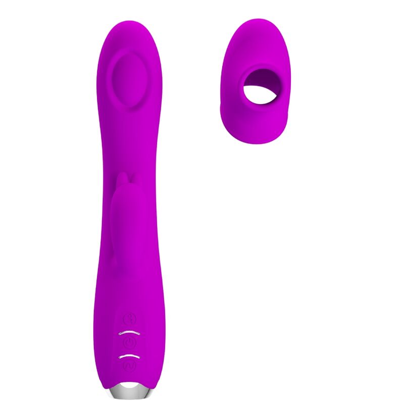 PRETTY LOVE - VIBRATORE REGINA CON SUCCHIATORE A ONDE PULSATE  RICARICABILE VIOLA