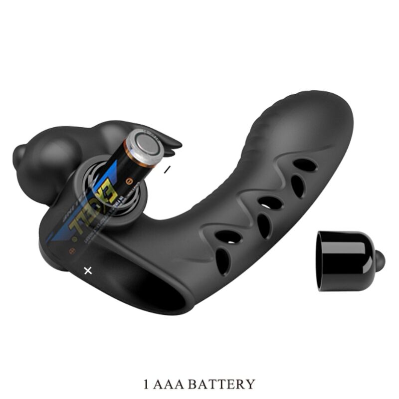 PRETTY LOVE - DITALE STIMOLATORE VANCE VIBRANTE CON RABBIT NERO