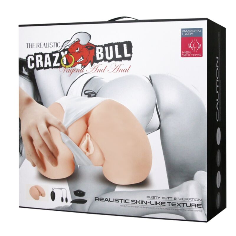 CRAZY BULL - MASTURBATORE REALISTICO VIBRANTE CON ANO