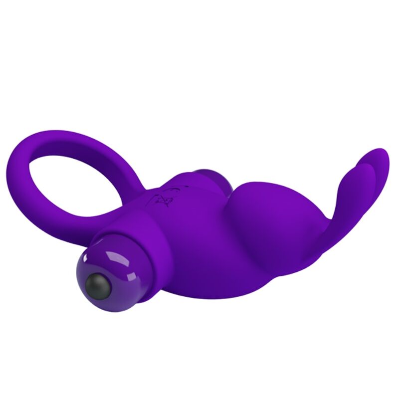 PRETTY LOVE - ANELLO PENE VIBRANTE CON RABBIT VIOLA
