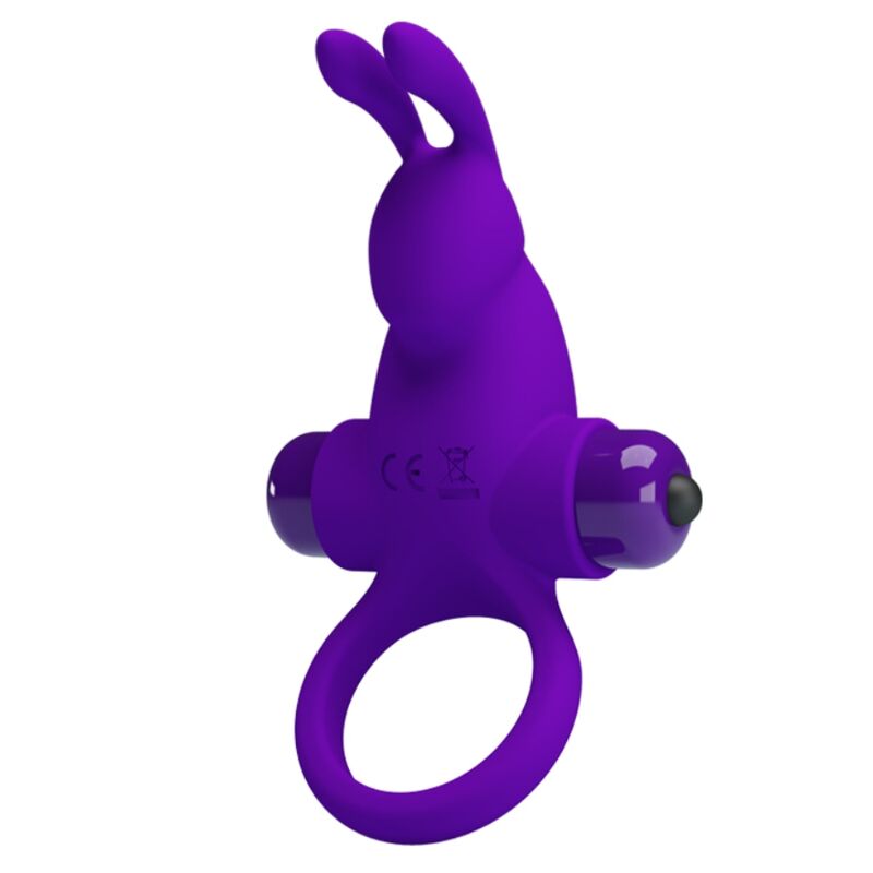PRETTY LOVE - ANELLO PENE VIBRANTE CON RABBIT VIOLA