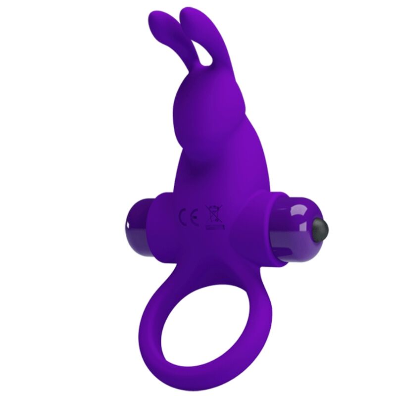 PRETTY LOVE - ANELLO PENE VIBRANTE  MODELLO  I  CON RABBIT VIOLA