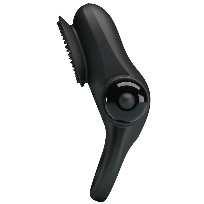 PRETTY LOVE - ANELLO PENE VIBRANTE NERO E STIMOLATORE CLITORIDE