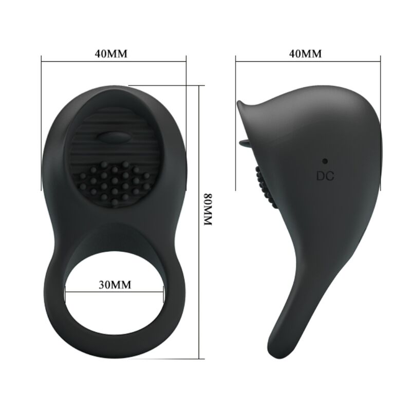 PRETTY LOVE - ANELLO PENE VIBRANTE E STIMOLATORE CLITORIDE