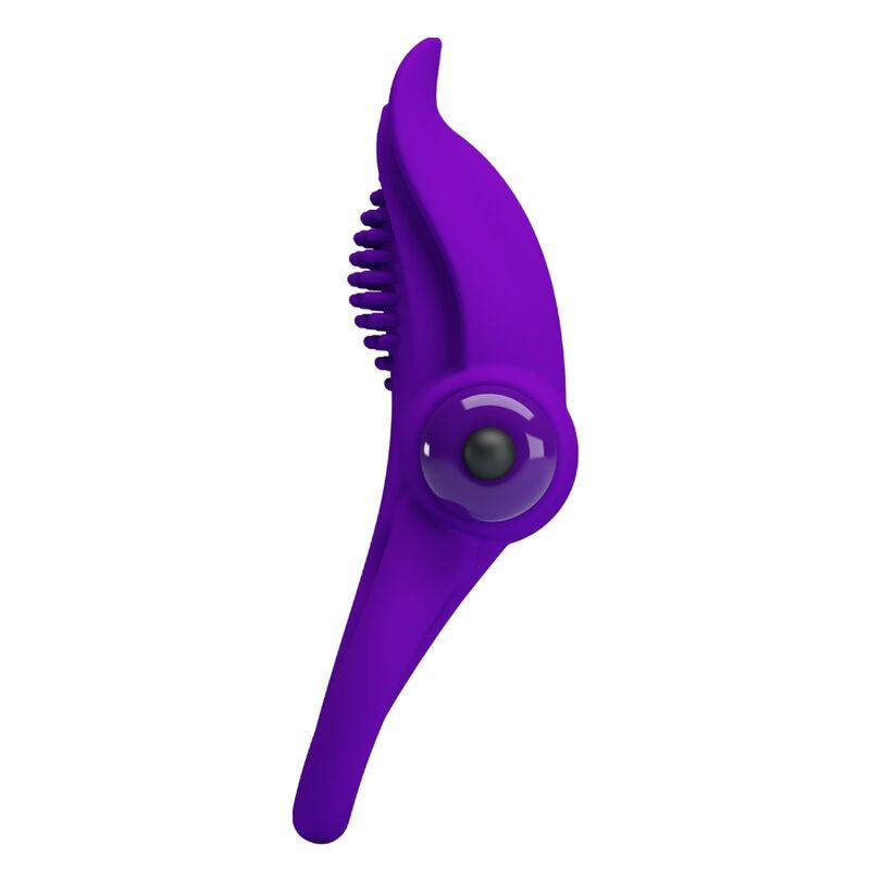 PRETTY LOVE - ANELLO PENE DOPPIO VIBRANTE CON STIMOLATORE CLITORIDEO VIOLA