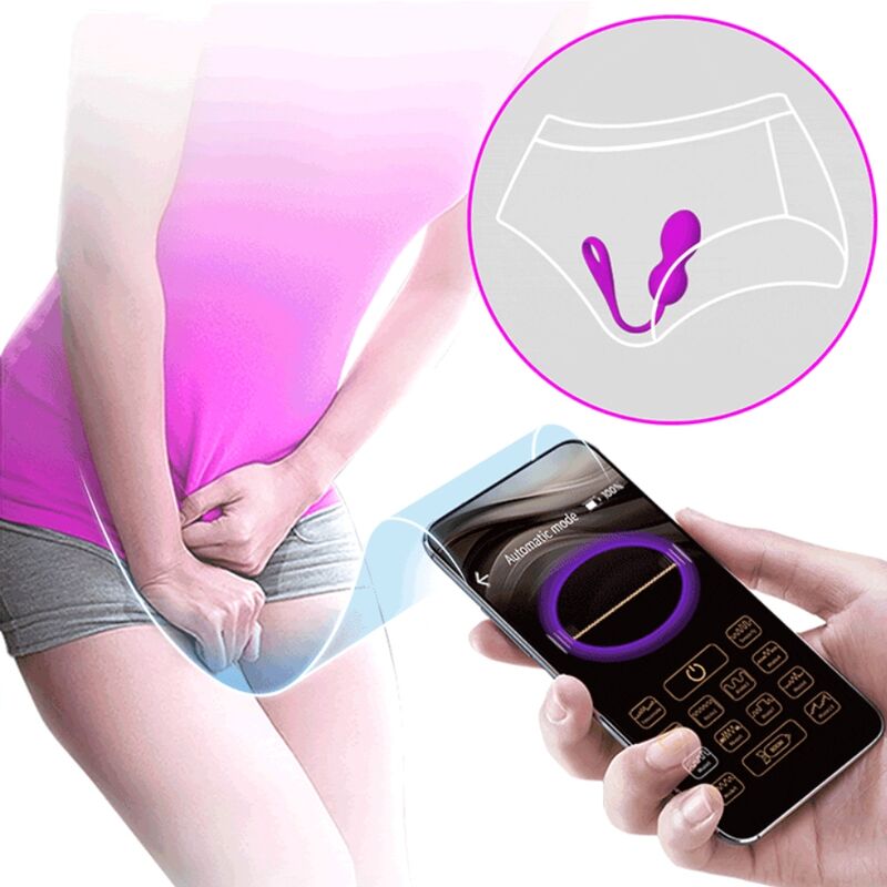 PRETTY LOVE - PALLINE ELVIRA VIBRANTI  RICARICABILI CON APP VIOLA