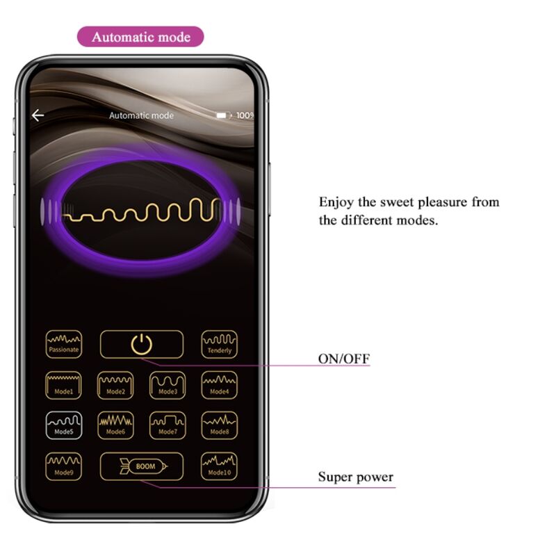 PRETTY LOVE - PALLINE ELVIRA VIBRANTI RICARICABILI CON APP ROSA