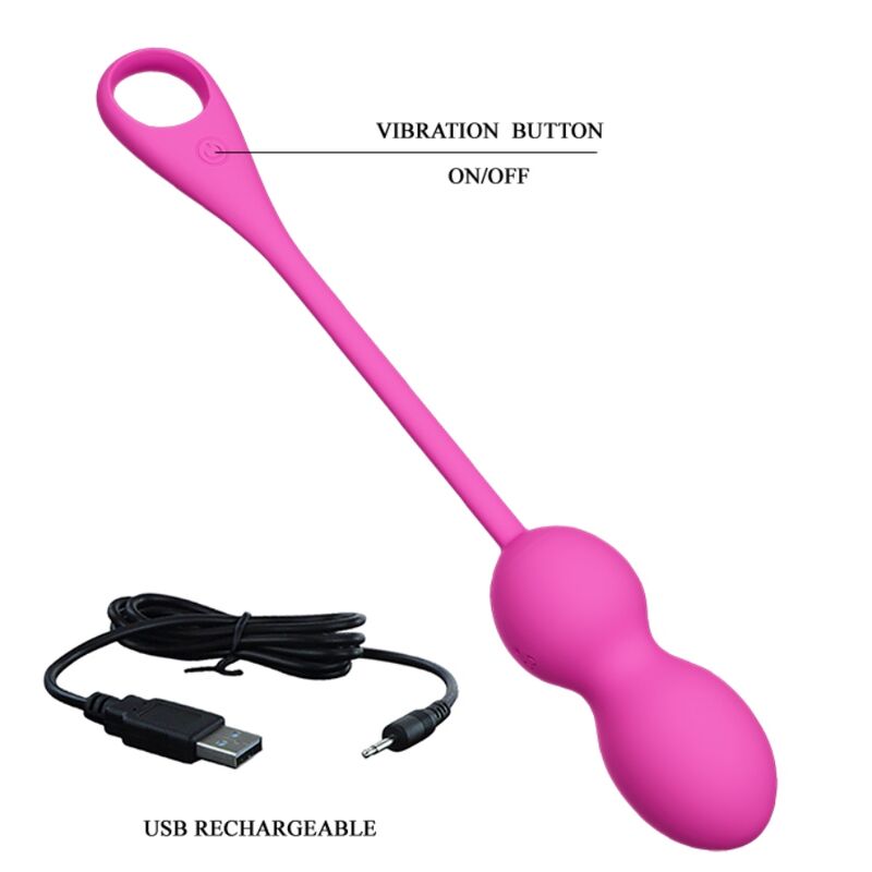 PRETTY LOVE - PALLINE ELVIRA VIBRANTI RICARICABILI CON APP ROSA