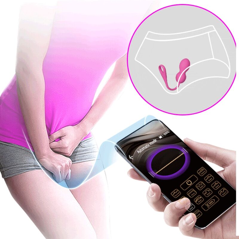 PRETTY LOVE - ELVIRA PALLINE VIBRANTI RICARICABILI APP LONG DISTANCE ROSA