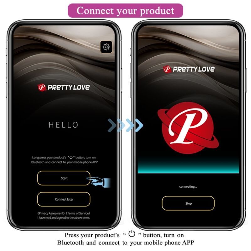 PRETTY LOVE - PALLINE ELVIRA VIBRANTI RICARICABILI CON APP ROSA