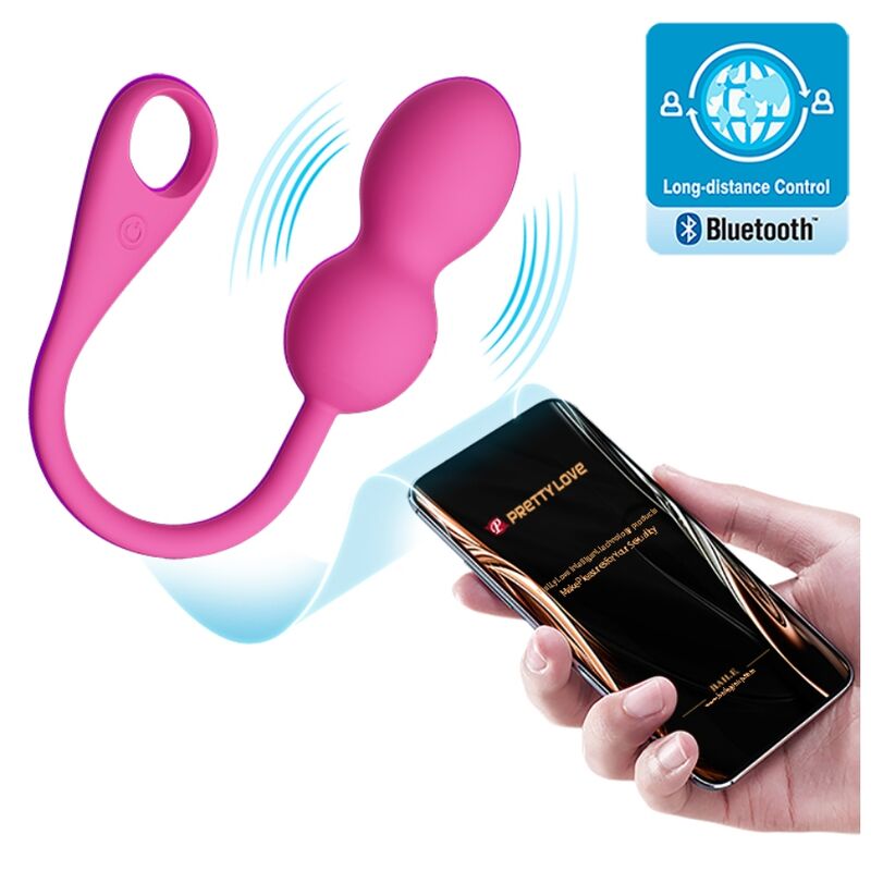 PRETTY LOVE - ELVIRA PALLINE VIBRANTI RICARICABILI APP LONG DISTANCE ROSA