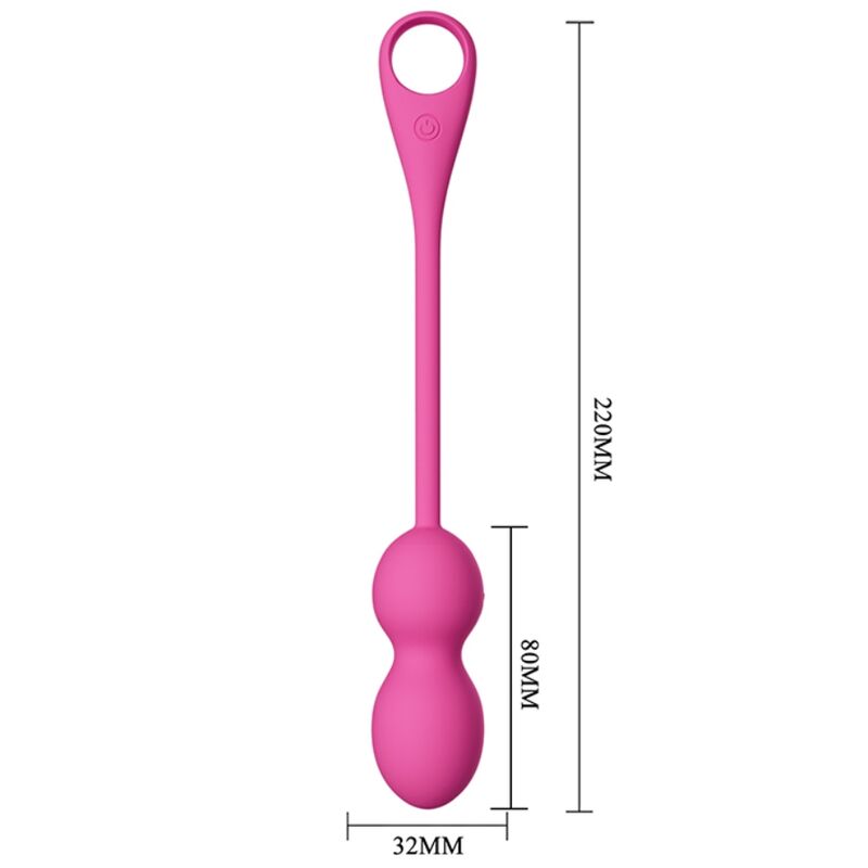 PRETTY LOVE - ELVIRA PALLINE VIBRANTI RICARICABILI APP LONG DISTANCE ROSA