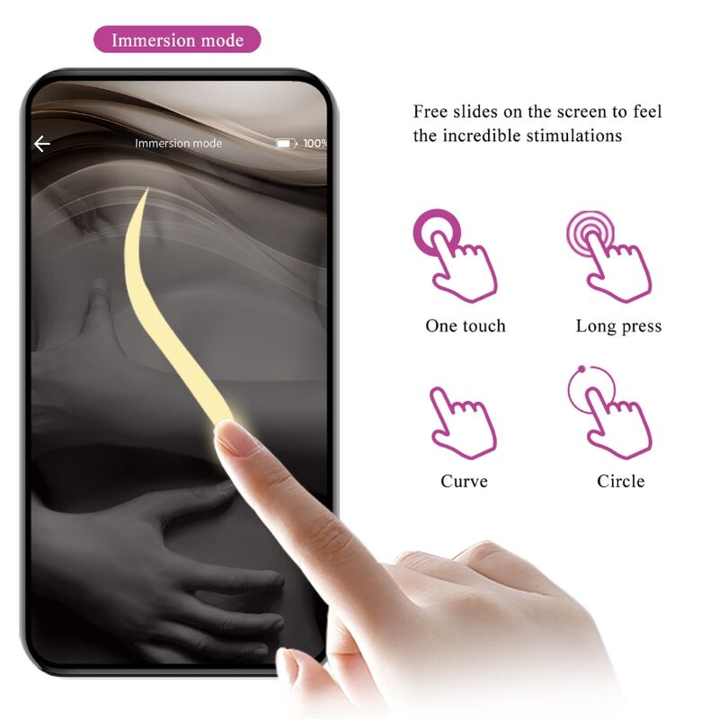 PRETTY LOVE - NYMPH OVETTO VIBRANTE  CON APP LONG DISTANCE FUCSIA