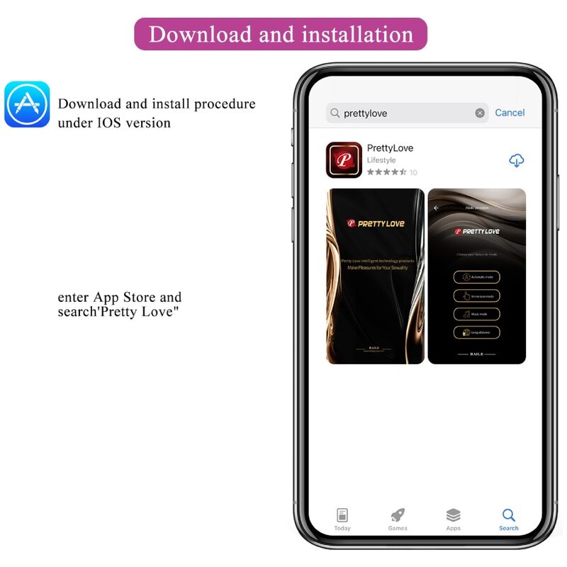 PRETTY LOVE - OVETTO NYMPH VIBRANTE CON APP LONG DISTANCE FUCSIA