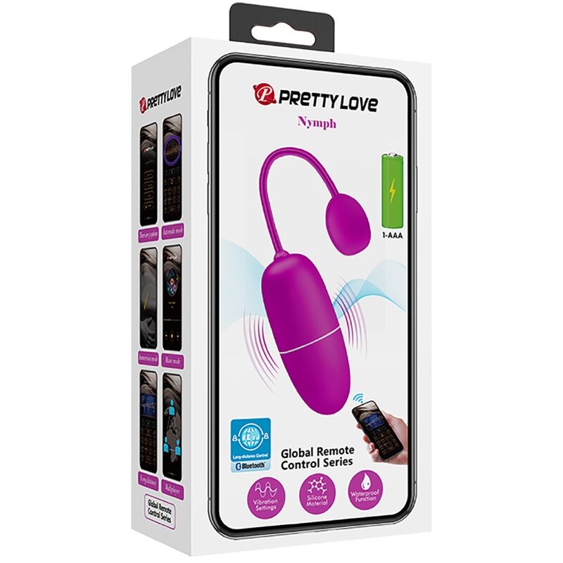 PRETTY LOVE - NYMPH OVETTO VIBRANTE  CON APP LONG DISTANCE FUCSIA