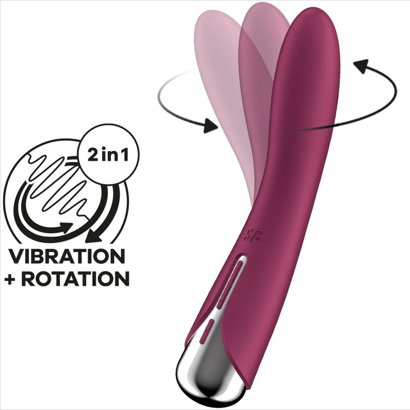 SATISFYER - SPINNING VIBE 1 ROTATORE E VIBRATORE PUNTO G ROSSO