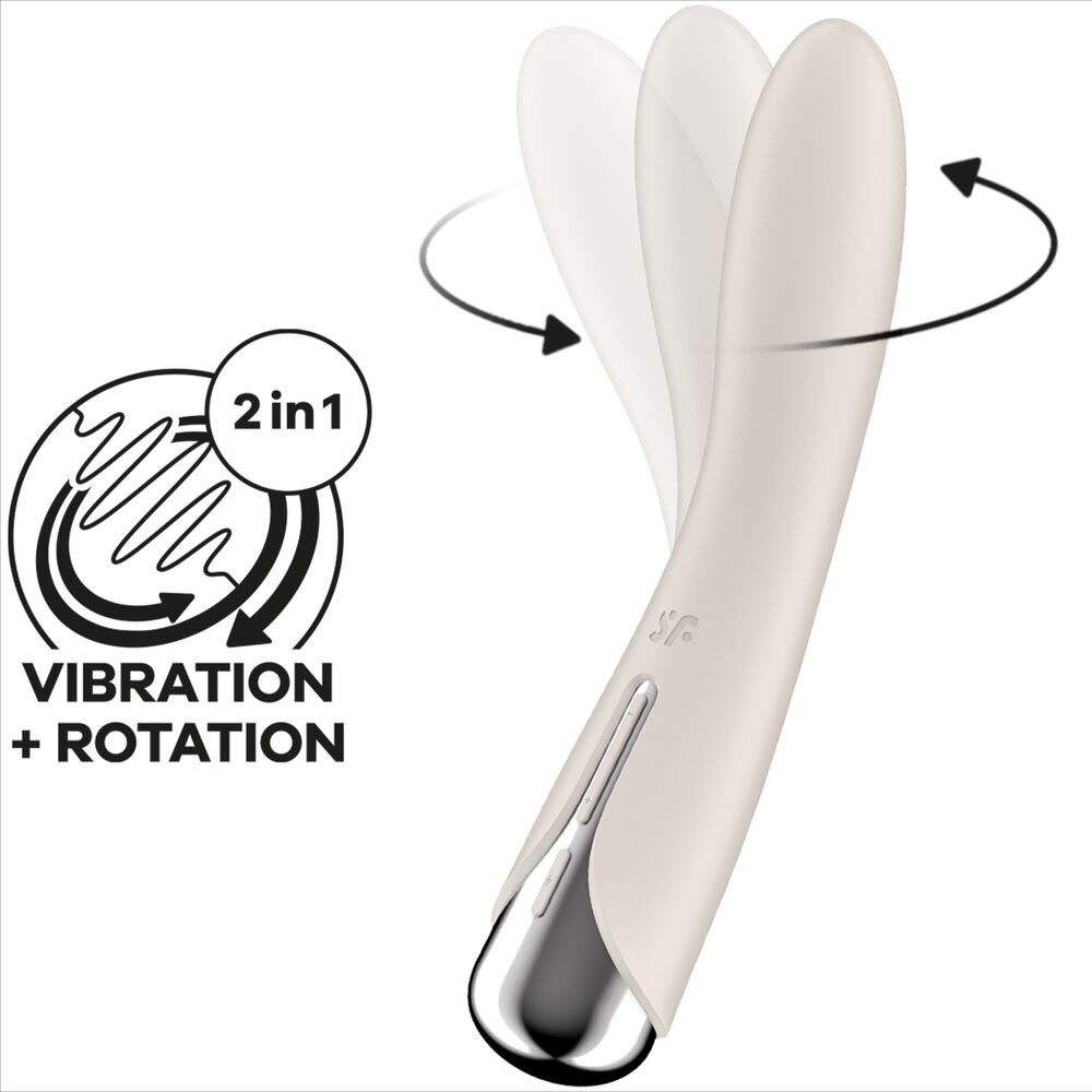 SATISFYER - SPINNING VIBE 1 ROTATORE E VIBRATORE PUNTO G ROSSO