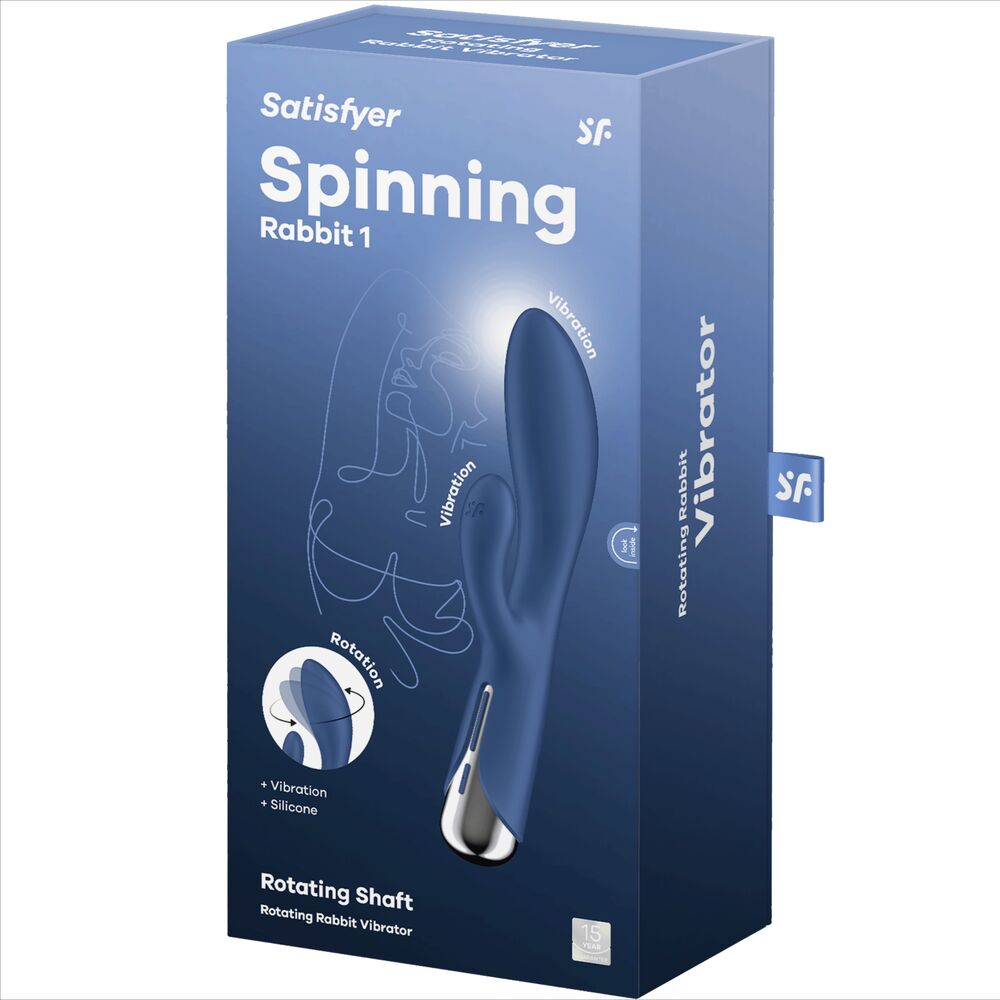 SATISFYER - SPINNING RABBIT 1 STIMOLAZIONE CLITORIDE E PUNTO G ROSSO