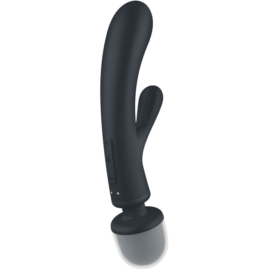 SATISFYER - TRIPLE LOVER MASSAGGIATORE VIBRATORE CON RABBIT GRIGIO