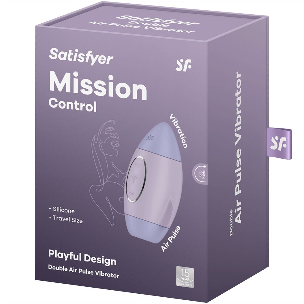 SATISFYER - MISSION CONTROL  PICCOLO VIBRATORE A DOPPIO IMPULSO 