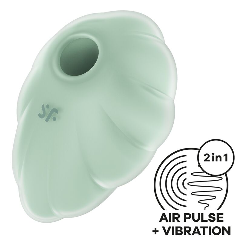 SATISFYER - CLOUD DANCER VIBRATORE AD AIRA PULSATA VERDE