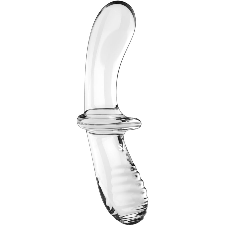 SATISFYER - DOUBLE CRYSTAL DILDO TRASPARENTE