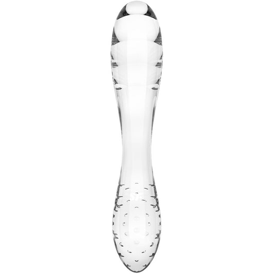 SATISFYER - DAZZLING CRYSTAL DILDO IN VETRO TRASPARENTE