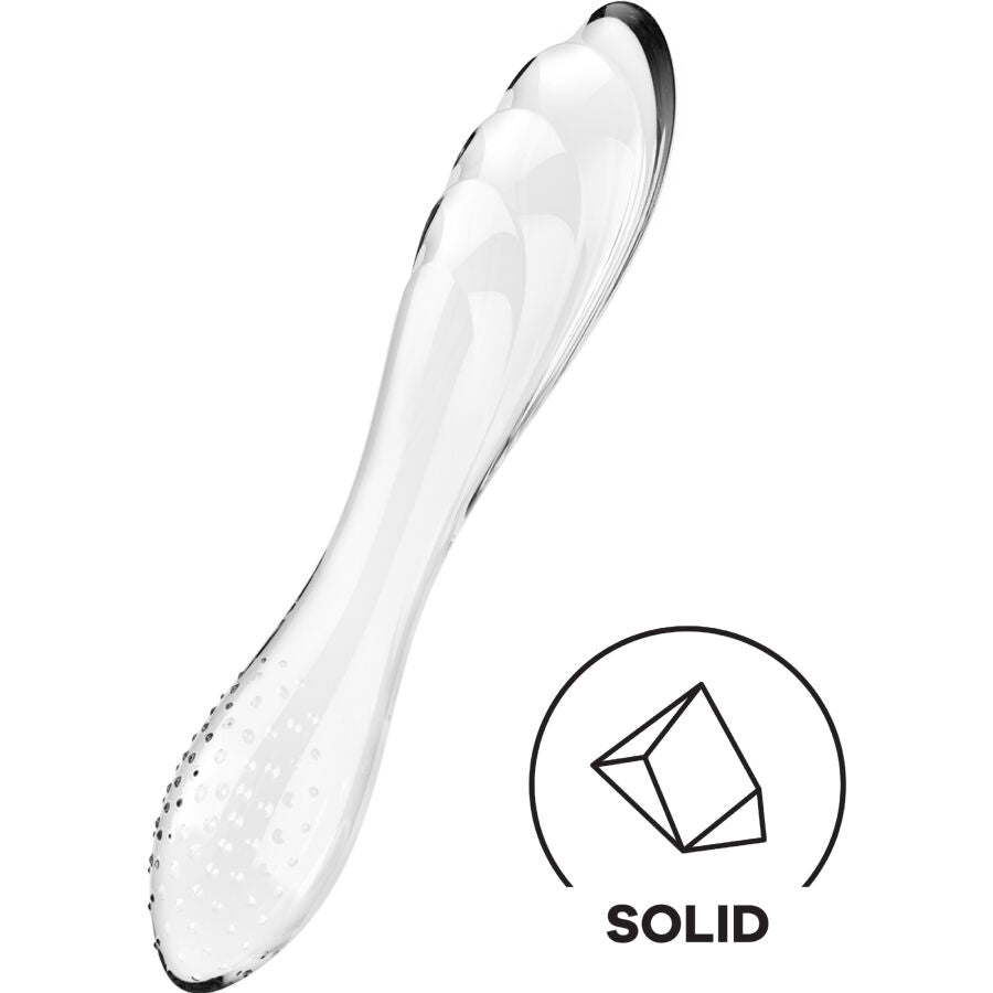 SATISFYER - DAZZLING CRYSTAL DILDO IN VETRO TRASPARENTE