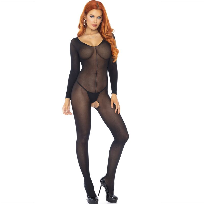 BODYSTOCKING MANICA LUNGA NERO, ELEGANTE E SENSUALE, COMFORT GARANTITO