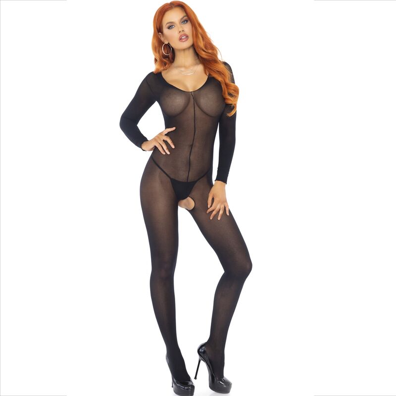 BODYSTOCKING MANICA LUNGA NERO, ELEGANTE E SENSUALE, COMFORT GARANTITO