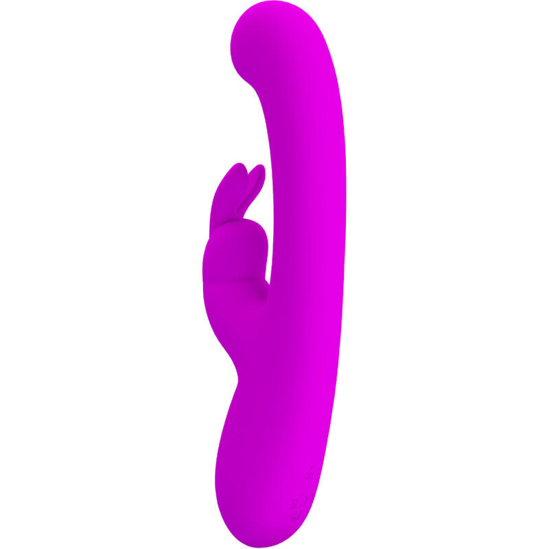 PRETTY LOVE - VIBRATORE LAMAR STIMOLATORE PUNTO G CON RABBIT FUCSIA
