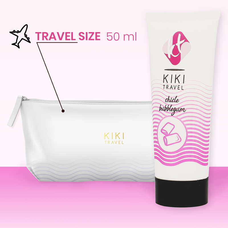 KIKÍ TRAVEL - LUBRIFICANTE AROMA BUBBLEGUM 50 ML